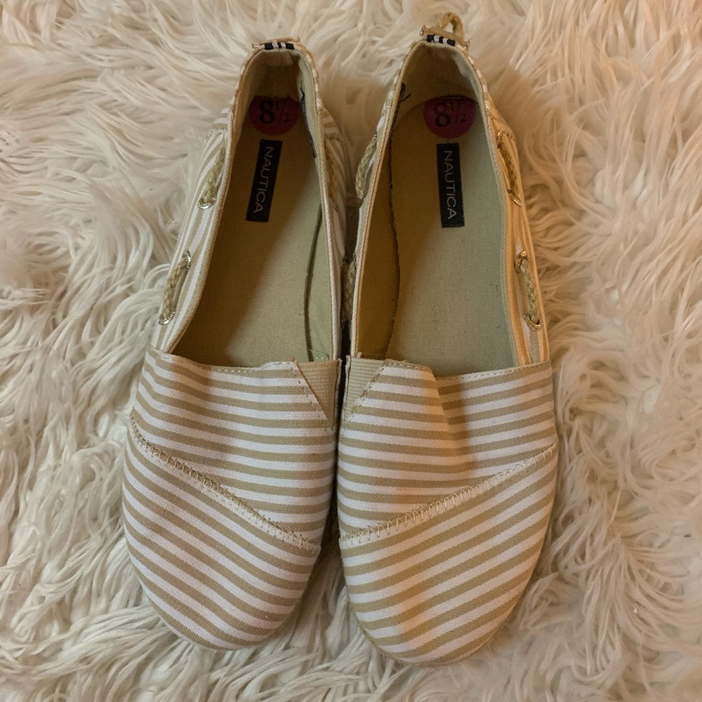 Nautica canvas striped espadrille shoes